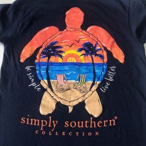 NWOT Women’s Simply Southern Blue Crew Neck T-Shirt